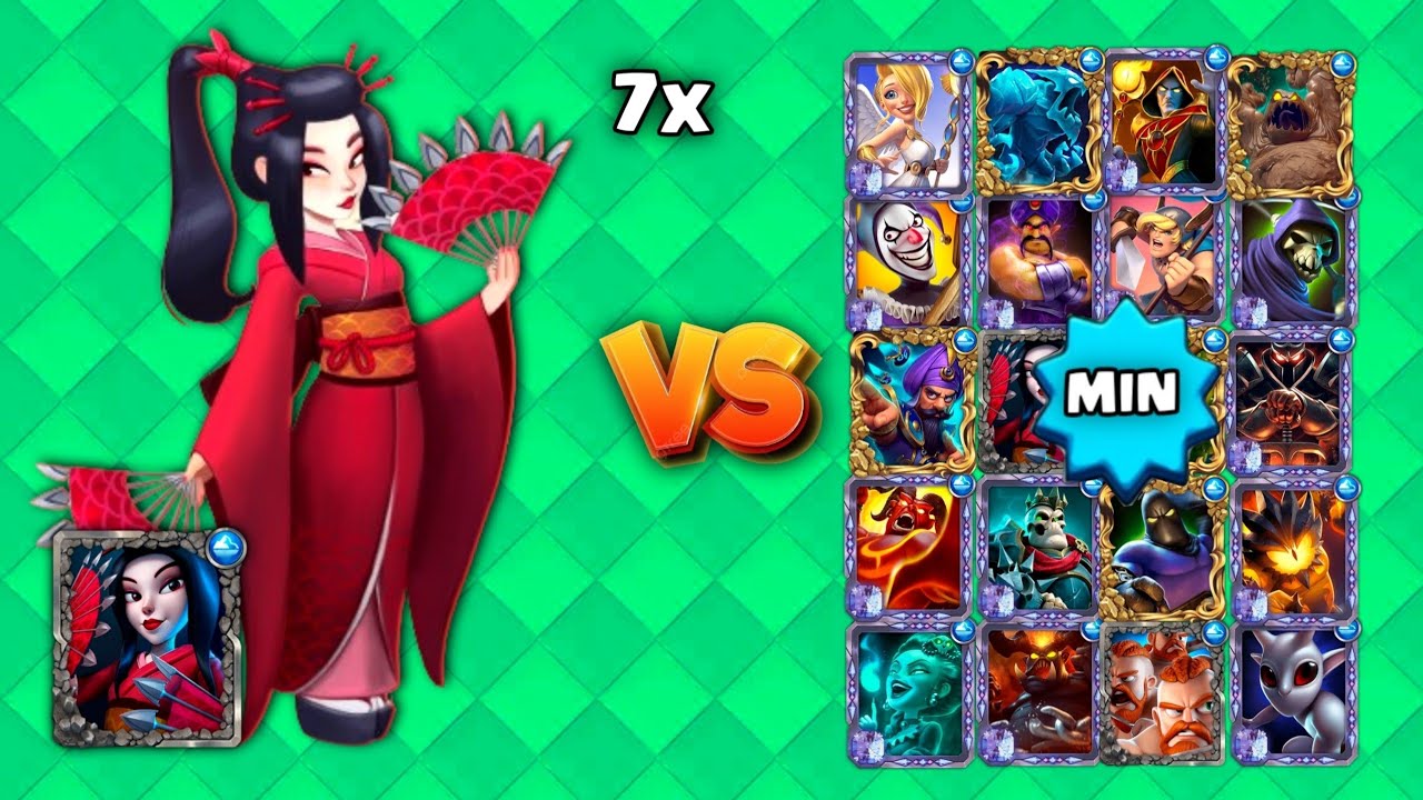 FAN DANCER 7X vs All CARD'S | castle crush