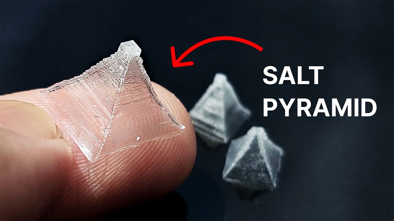 Growing Beautiful Pyramid Salt Crystals At Home!