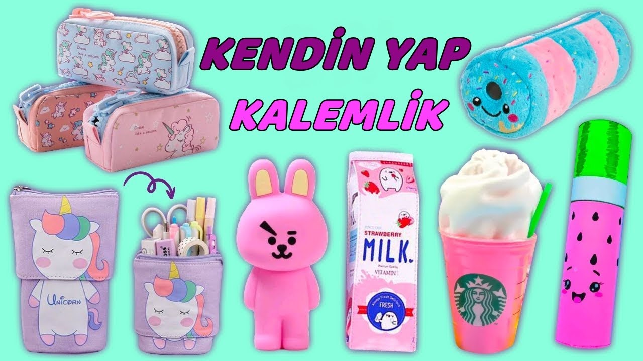 8 HARİKA KALEM KUTUSU FİKRİ  - Kendin Yap - Süt Şişesi Kalemlik ve fazlası Sevimli ve Kolay Projeler