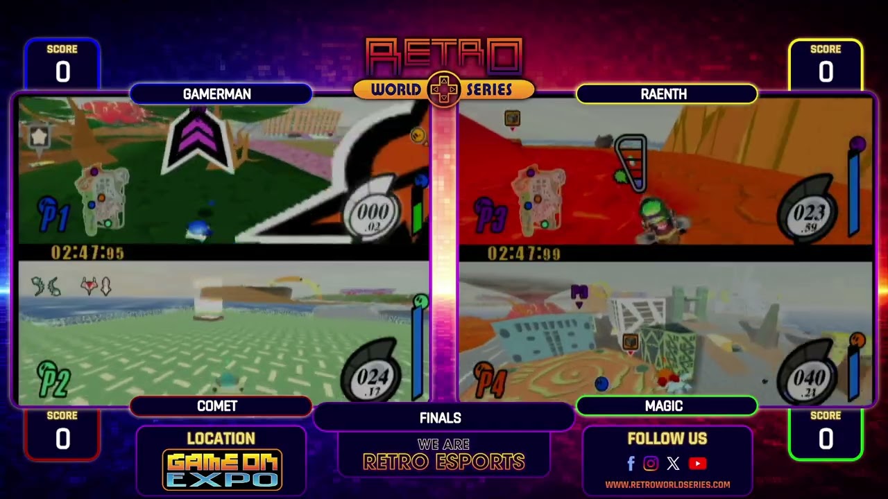 Gamerman vs Comet vs Raenth vs Magic (Finals) - Kirby Air Ride - Game On Expo 2026