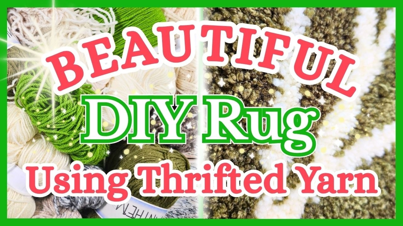 I Turned Thrift Store Yarn Into a STUNNING Handmade Rug Using The ClawLab H1 Tufting Gun