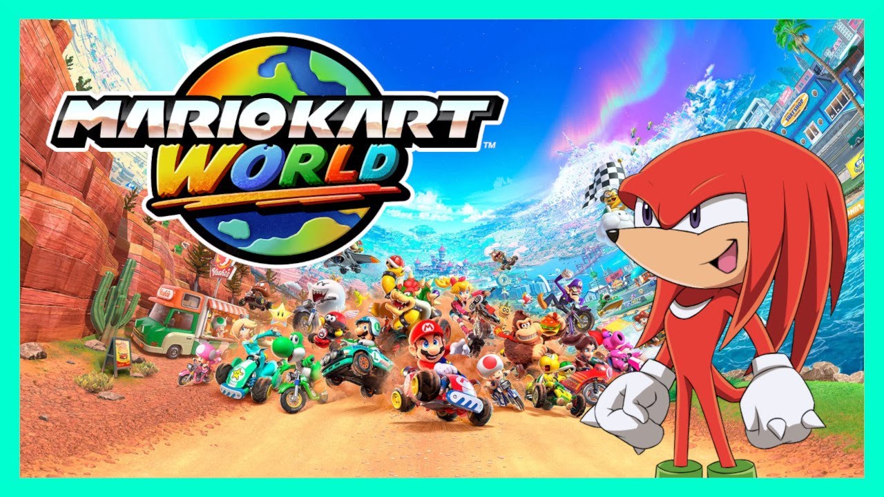 Knuckles plays Mario Kart World LIVE! (the new one this time :D)