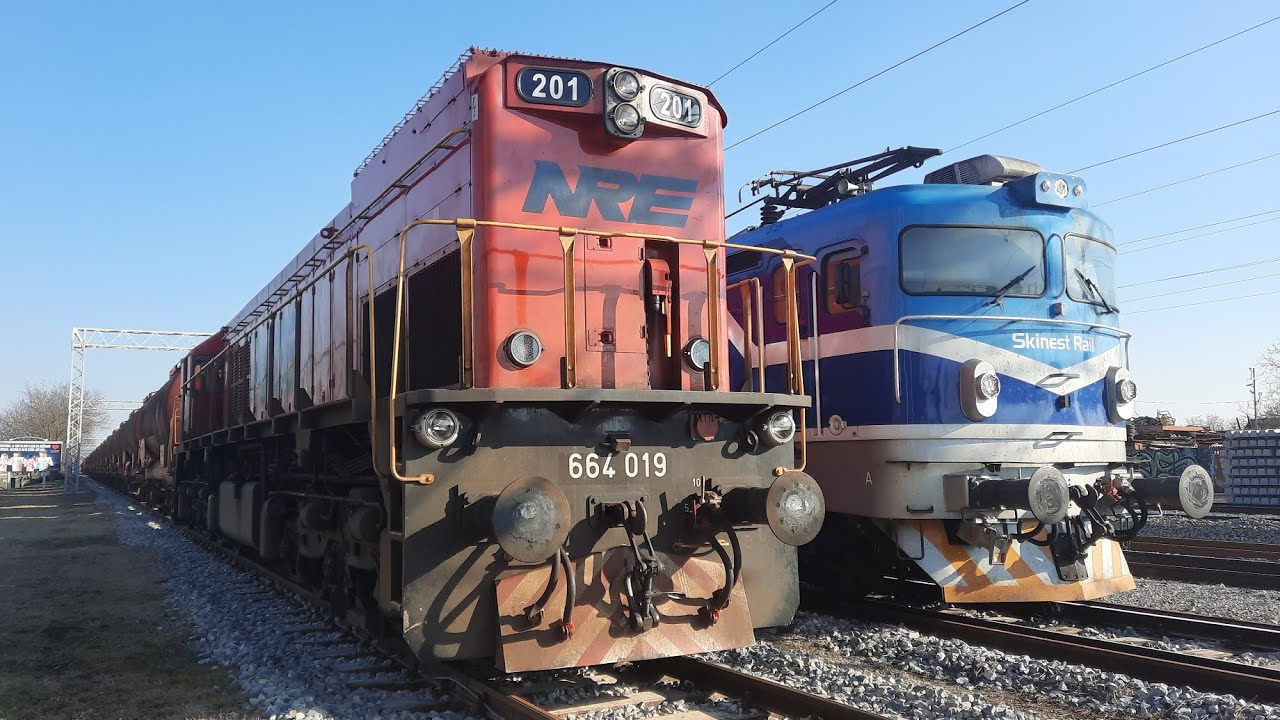 EMD G26C RCCC NRE 2062 201 (664 019) and old Goša Zaes-z on last ride action in Podsused Tvornica