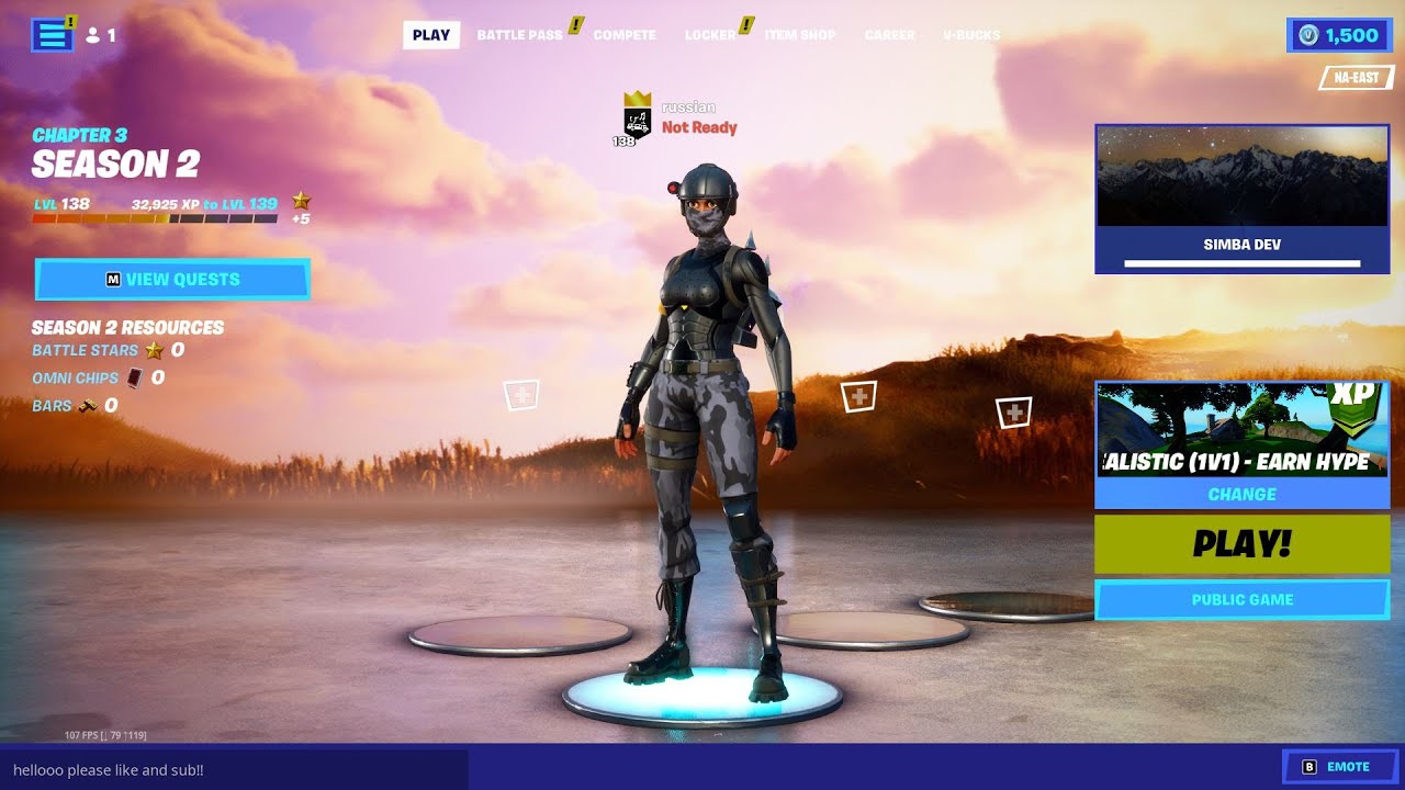 ELITE AGENT skin FORTNITE dancing in lobby lobby for Tiktoks!!