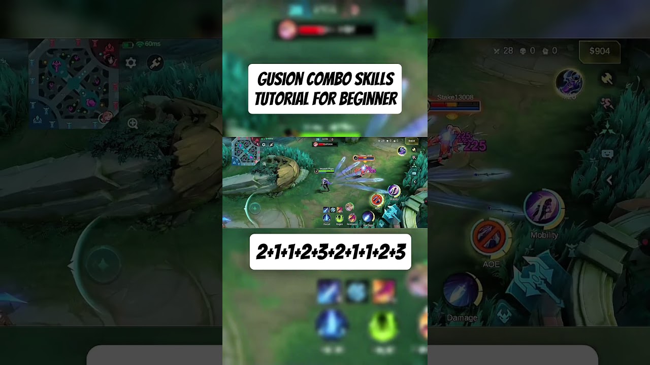 Gusion Combo Skills for Beginners #mobilelegends #mlbb #tutorial