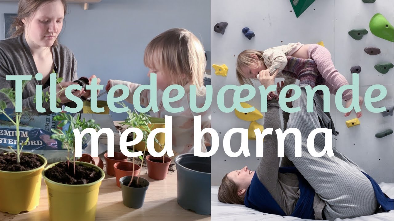 Hjemmev&aelig;rende sm&aring;barnsmor - Planter pottes om, &aring;pen barnehage, naturfagsundervisning