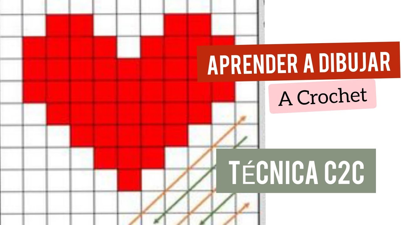 Aprender a dibujar a Crochet. Técnica C2C.