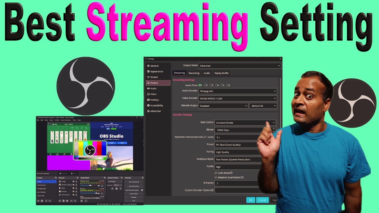 🔥 Best OBS Settings for Streaming | Easy Setup for Beginners