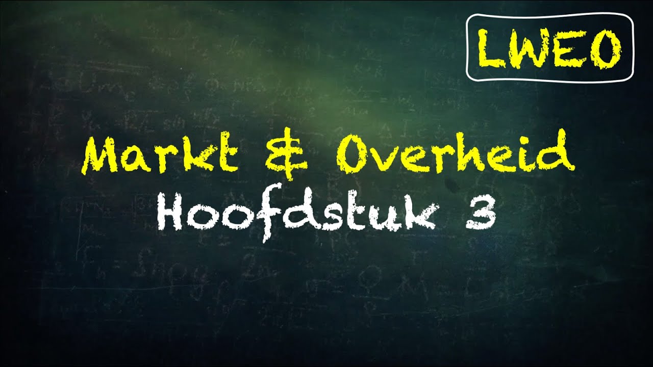 'Markt & Overheid' LWEO Hoofdstuk 3 - economie havo