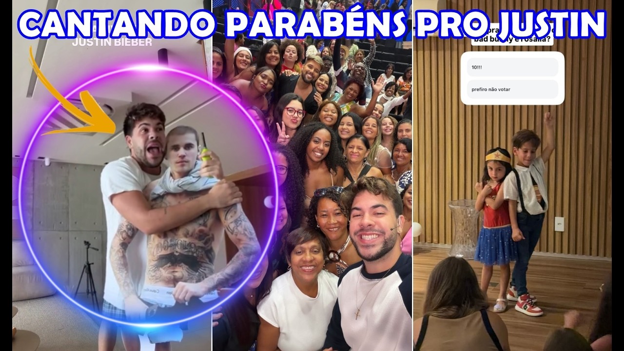 Alvaro Xaro cantando parabéns pro Justin Bieber + Apresentação do João | Stories do Alvaro
