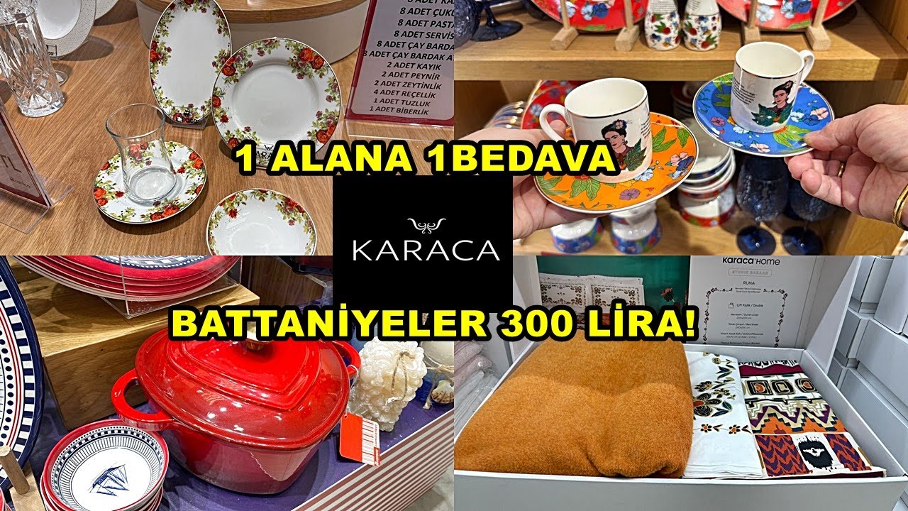 KARACA'DA %50 İNDİRİM❗️/300 LİRAYA BATTANİYELER/600 TL'YE NEVRESİM/1 ALANA 1 BEDAVA/ÇEYİZ ALIŞVERİŞİ