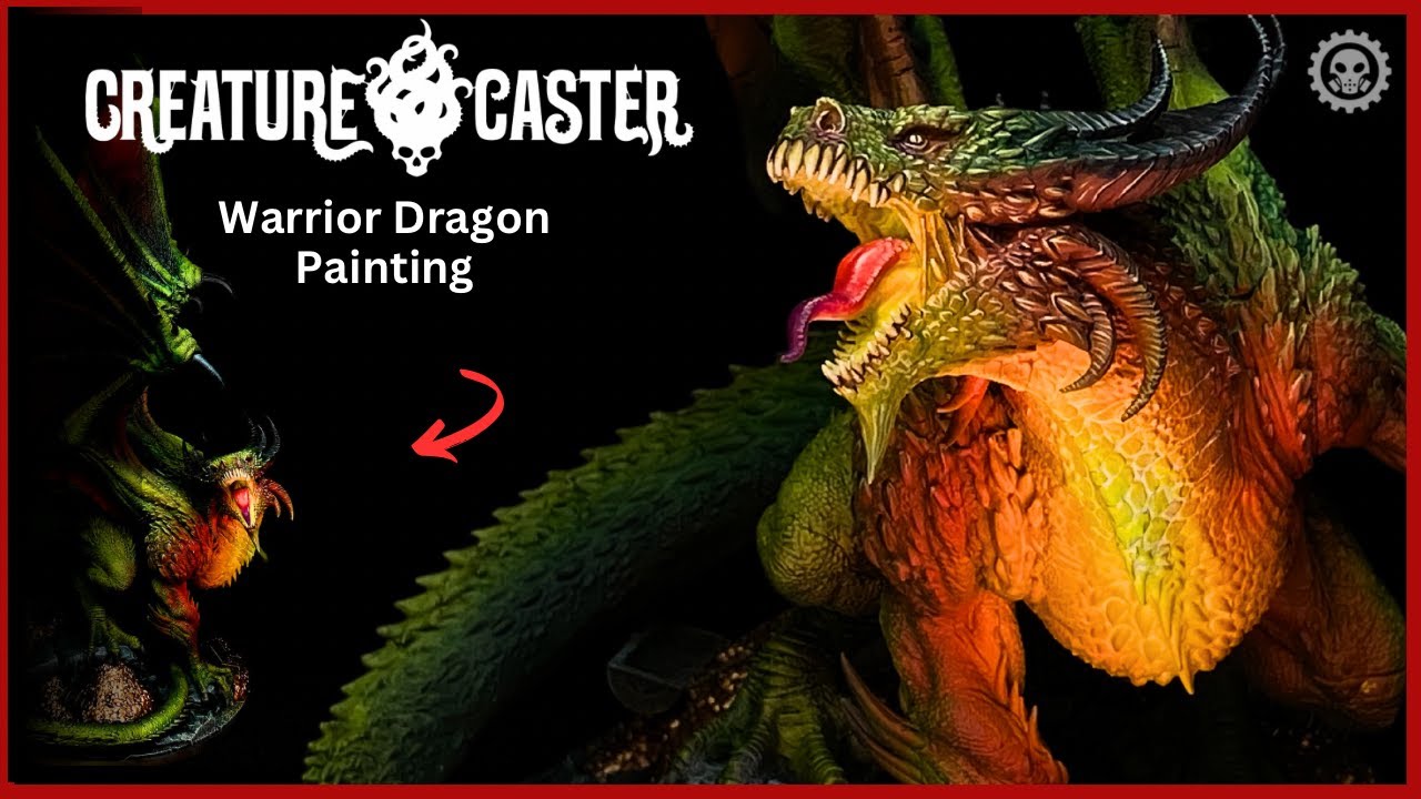 Learn to paint The Warrior Dragon with Cuttlefish Colors