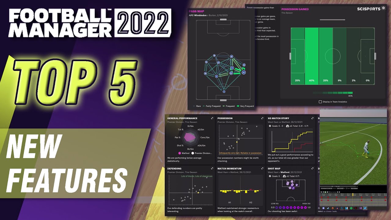 My Top 5 New FM22 Features | FOOTBALL MANAGER 2022