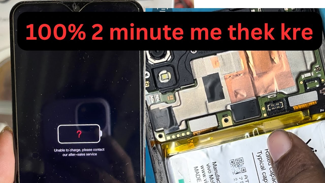 vivo unable to charge please contact our after sales service||vivo y91 charging error