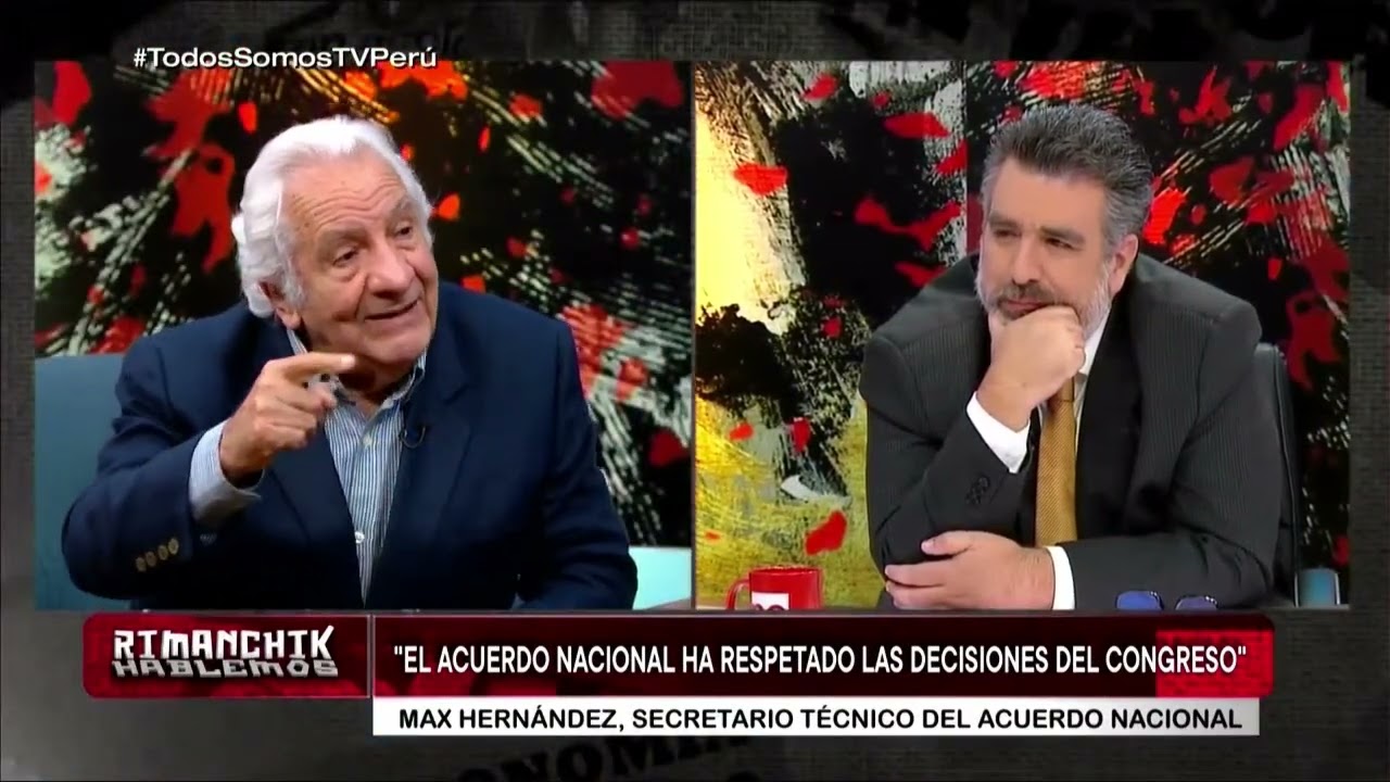 Rimanchik | Max Hern&aacute;ndez, secretario t&eacute;cnico del Acuerdo Nacional