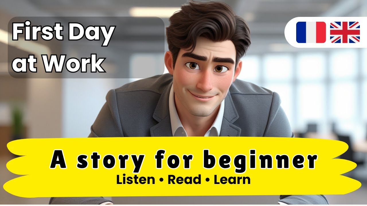 LISTEN, REPEAT, PRACTICE and SPEAK French with a SIMPLE SHORT STORY: A1-A2 [First Day at Work]