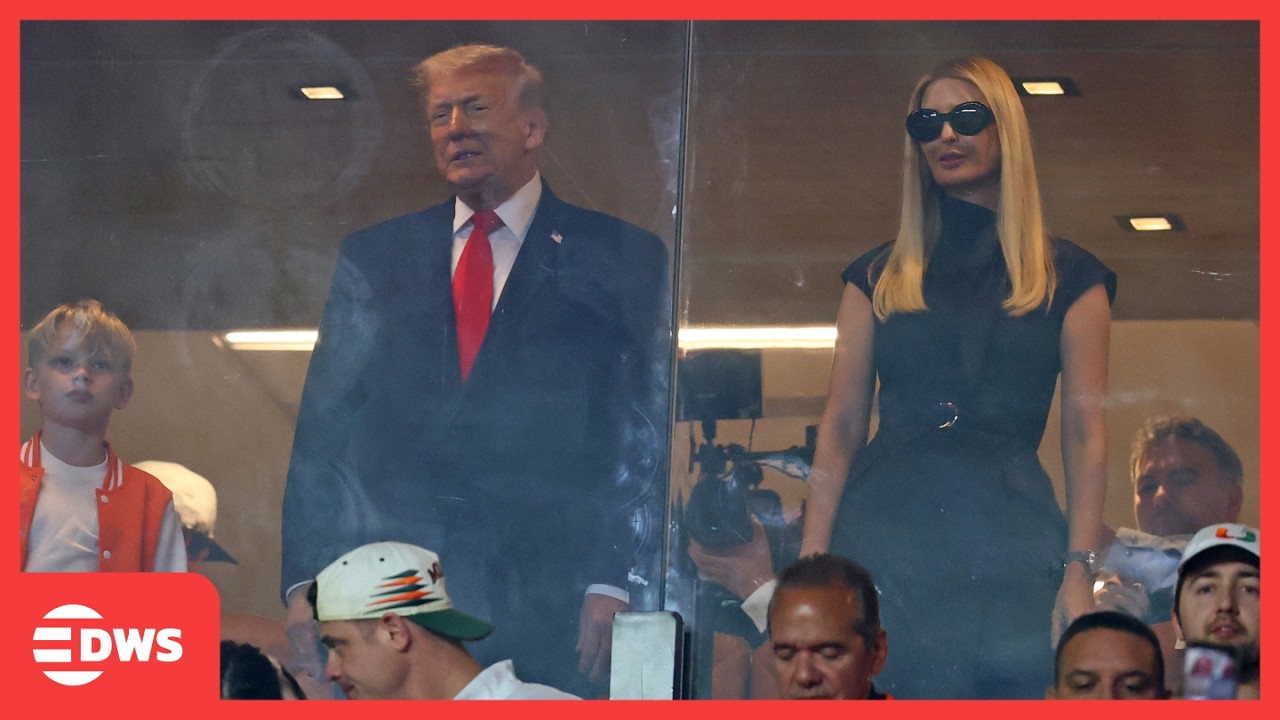 UNSEEN: Trump Makes Surprise Appearance at College Football National Championship in Miami | AC1Z