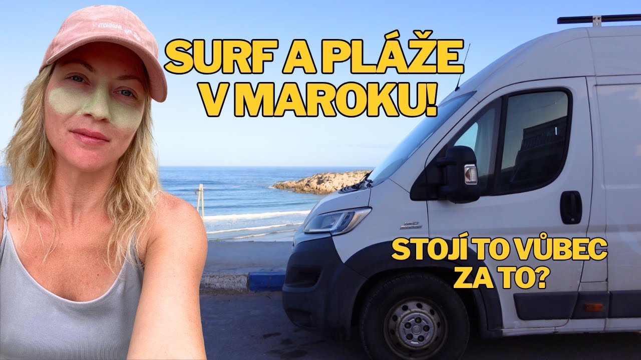 ŽIJU V DODÁVCE NA PLÁŽI V MAROKU!🌊 (zadarmo) | VANLIFE IMSOUANE, MAROKO