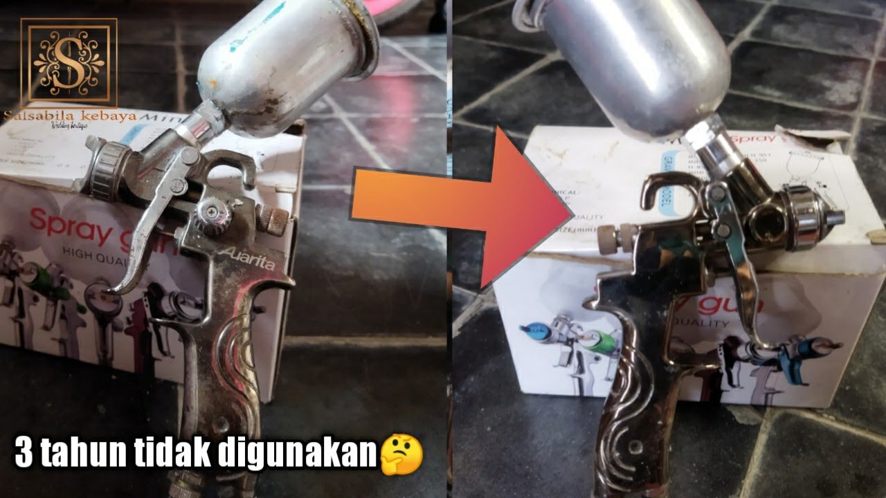 Spraygun auarita k350 (cara membersihkan)