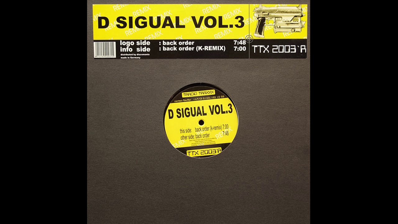 D Sigual Vol 3 - Back Order