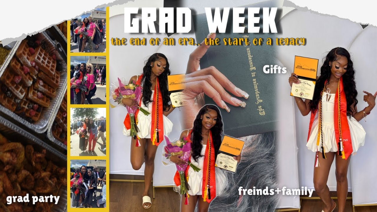 the end of an era … I GRADUATED HIGHSCHOOL ♡ | makeup, grad party, gifts, family+ freinds, party