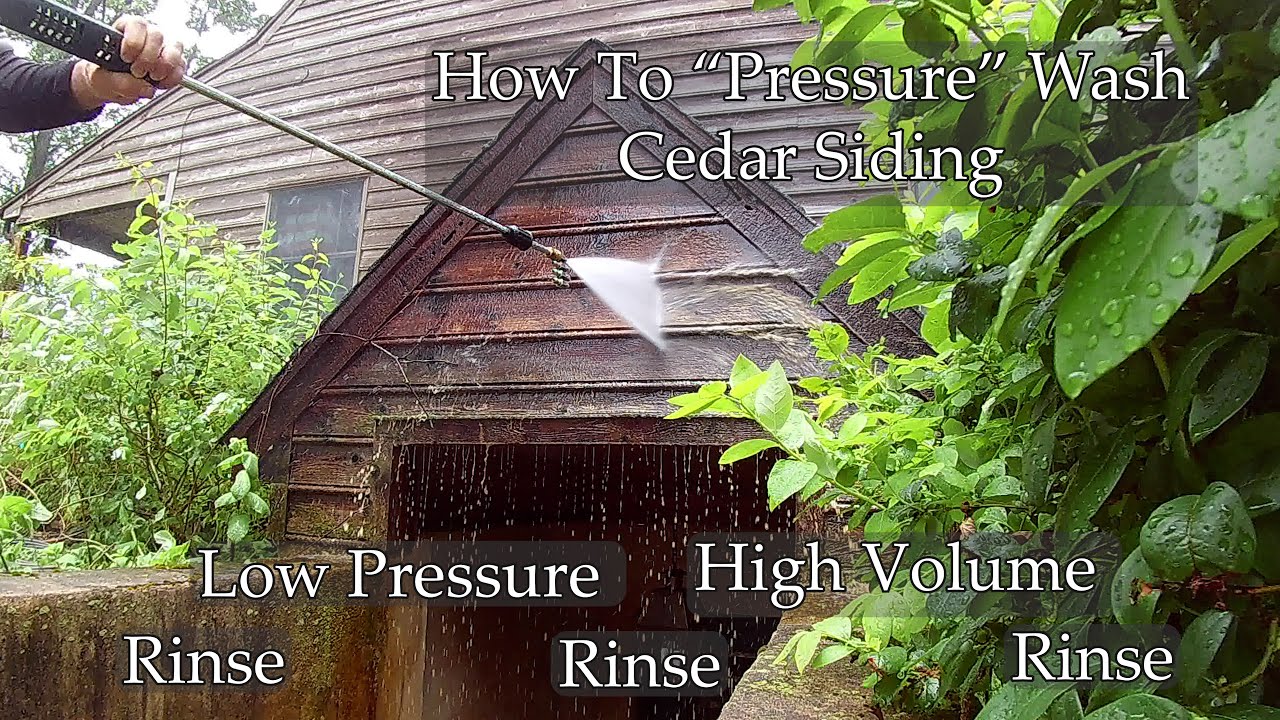 How To Clean Cedar Siding - Wood Restoration - How To Pressure Wash Cedar