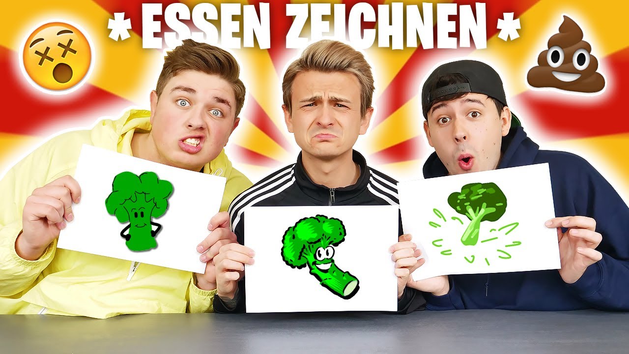 Wer schlechter MALT muss ESSEN! (Teil 2) | mit CrispyRob, Smiley & Falco