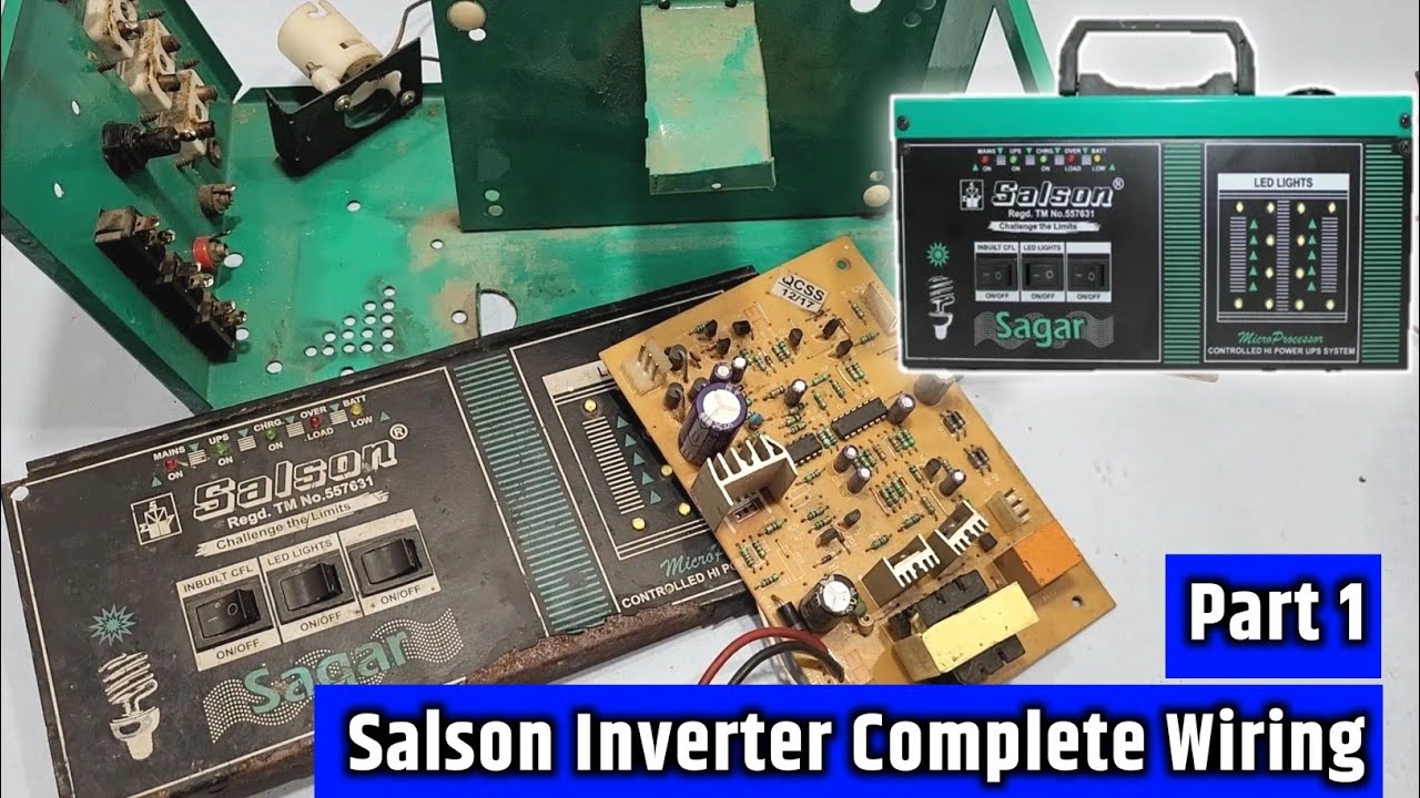Salson inverter Complete Wiring (Part 1) How to Wiring salson inverter at home
