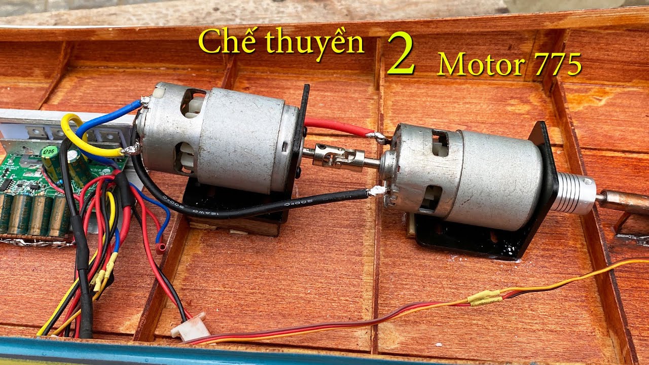 Making boats from plywood using 2 Motor 775 60km/h
