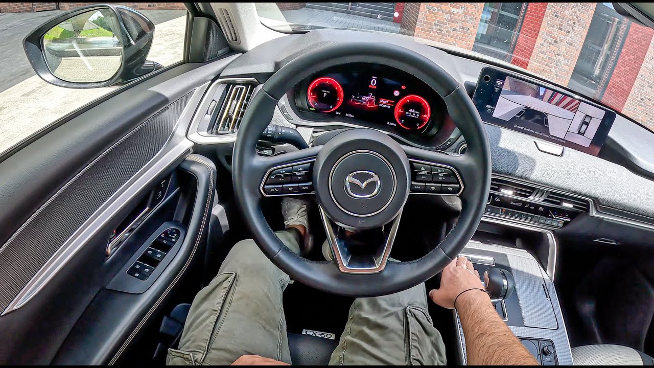 2023 Mazda CX-60 [3.3 e-Skyactiv Diesel 200HP] |0-100| POV Test Drive #1747 Joe Black
