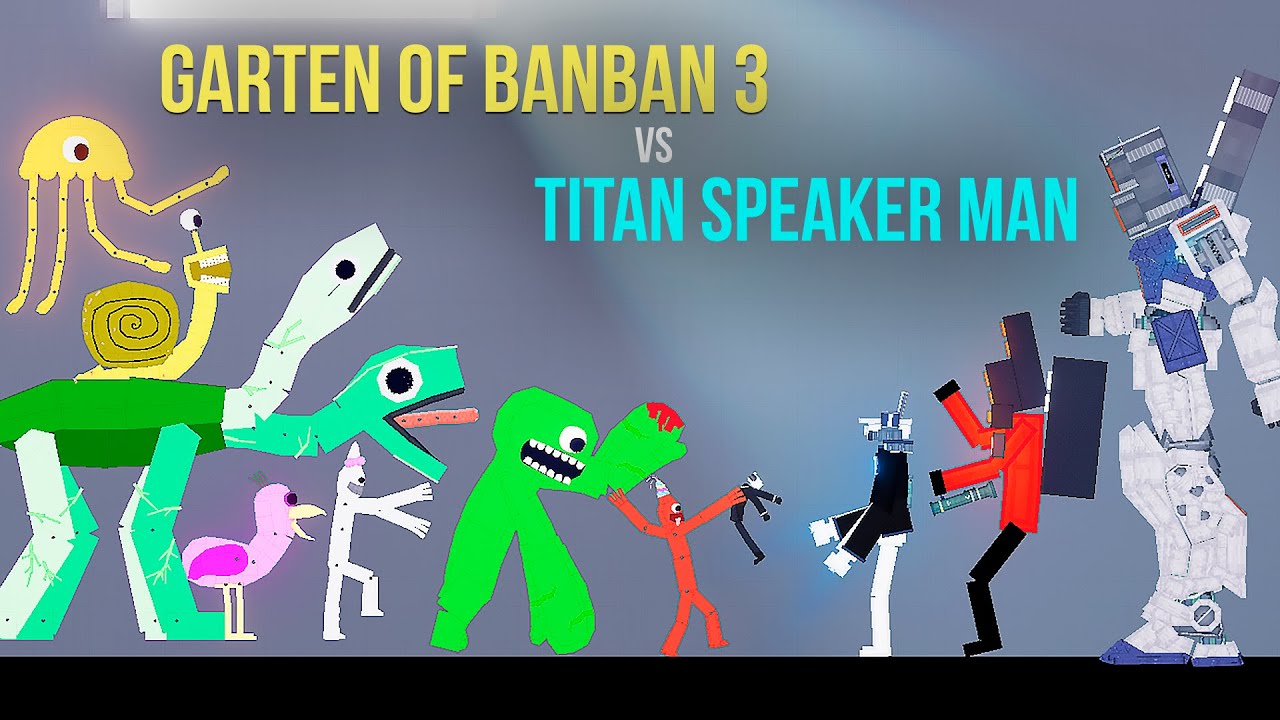 GARTEN OF BANBAN 3 VS TITAN SPEAKER MAN - Skibidi Bop Yes Yes Yes - People Playgroud