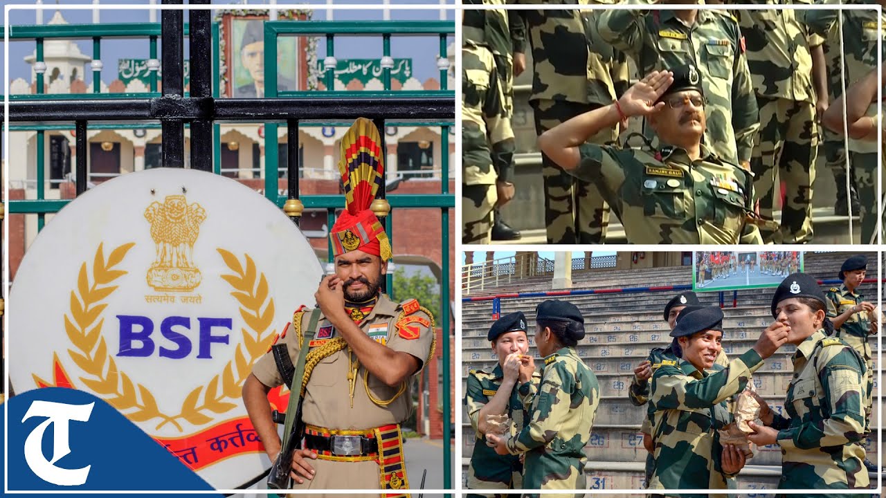 BSF celebrates 77th Independence Day at Attari–Wagah border in Amritsar