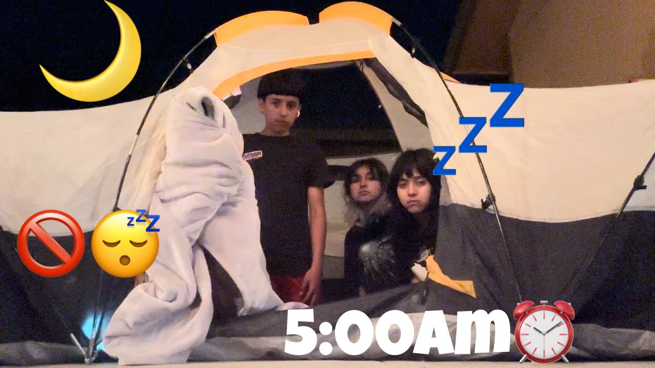 МЫ ПРОВЕЛИ ВСЮ НОЧЬ В ПАЛАТКЕ!!😱🏕️