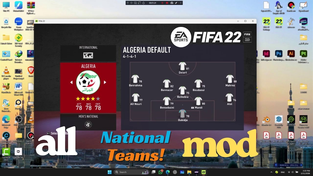 FIFA22 all national teams patch 2026