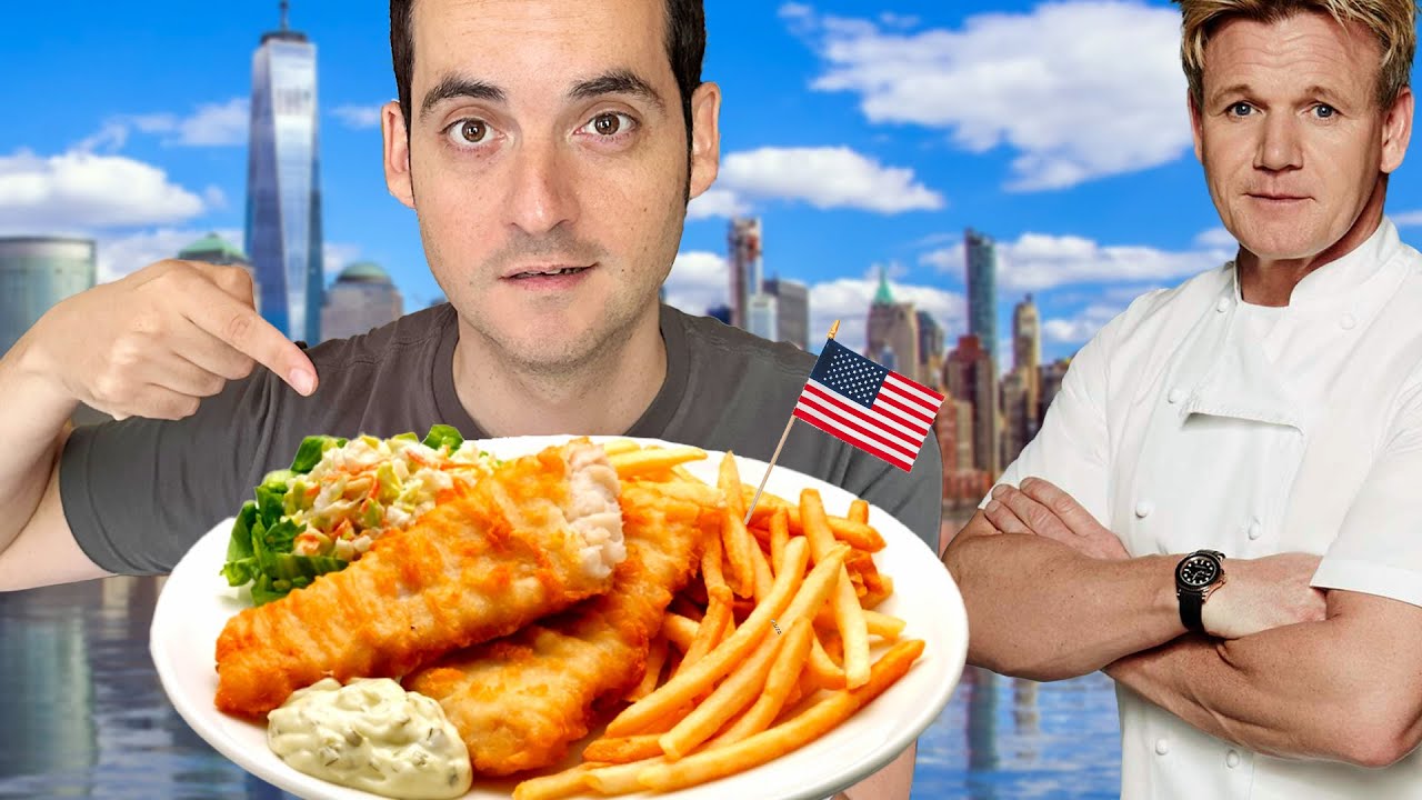 Посещение ресторанов CELEBRITY в Нью-Йорке (Gordon Ramsay's Fish & Chips)