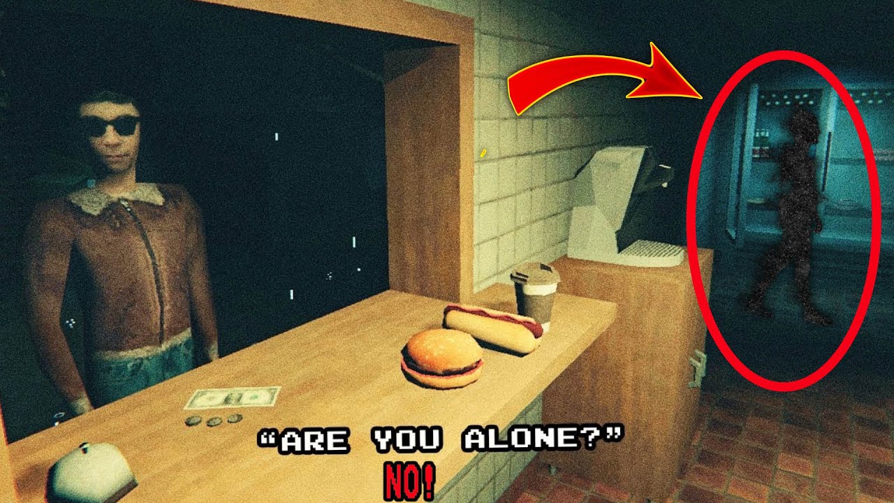 😨 Night Shift in Burger Shop | Kiosk Gameplay | JILL ZONE