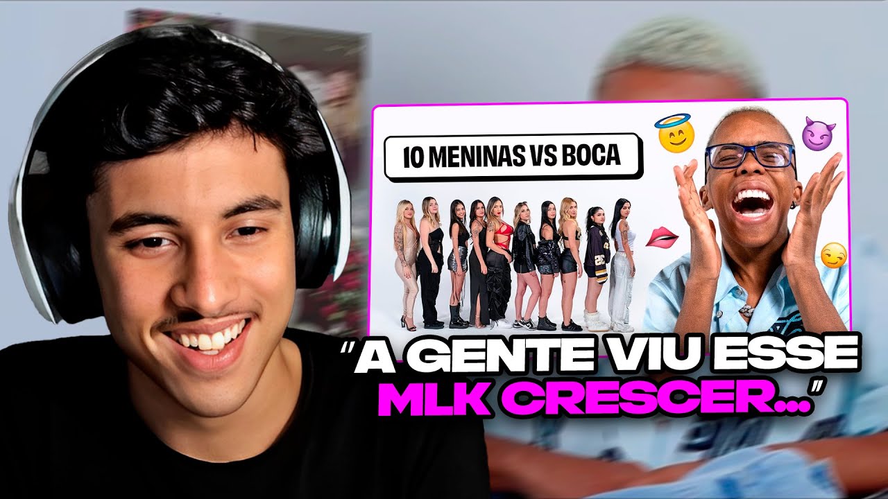 RENATO REAGE: 10 MENINAS vs BOCA09! 💜 | NOBRU