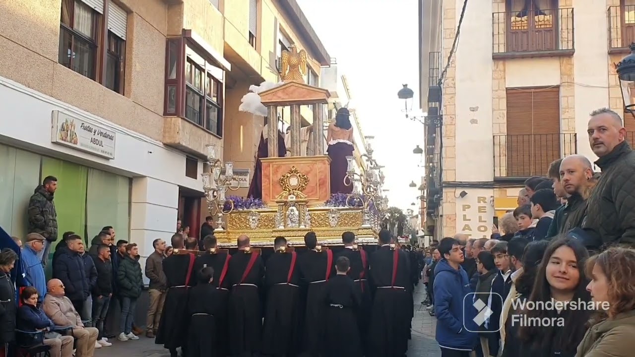 La Sentencia, (Balcón de Pilatos). Viernes Santo 2023. Campo de Criptana. Calle Santa Ana.