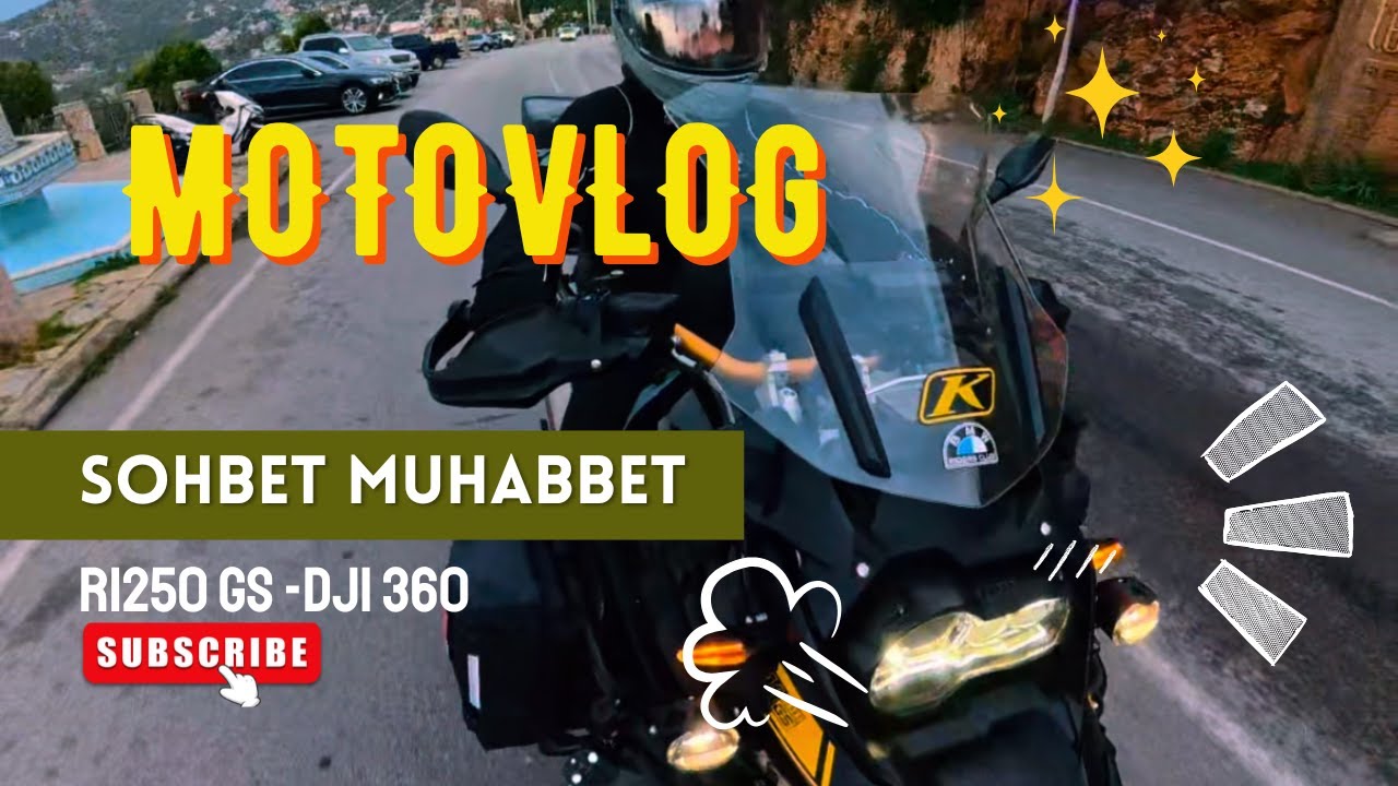 DJI OSMO 360 İLK VİDEO KISA SHOBET MUHABBET - BMW R1250GS YOL VLOG