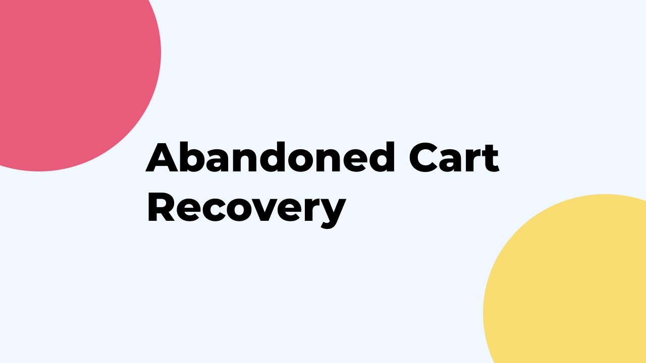 Abandoned Cart Recovery | Recovering Abandoned Carts with Web Push Notifications