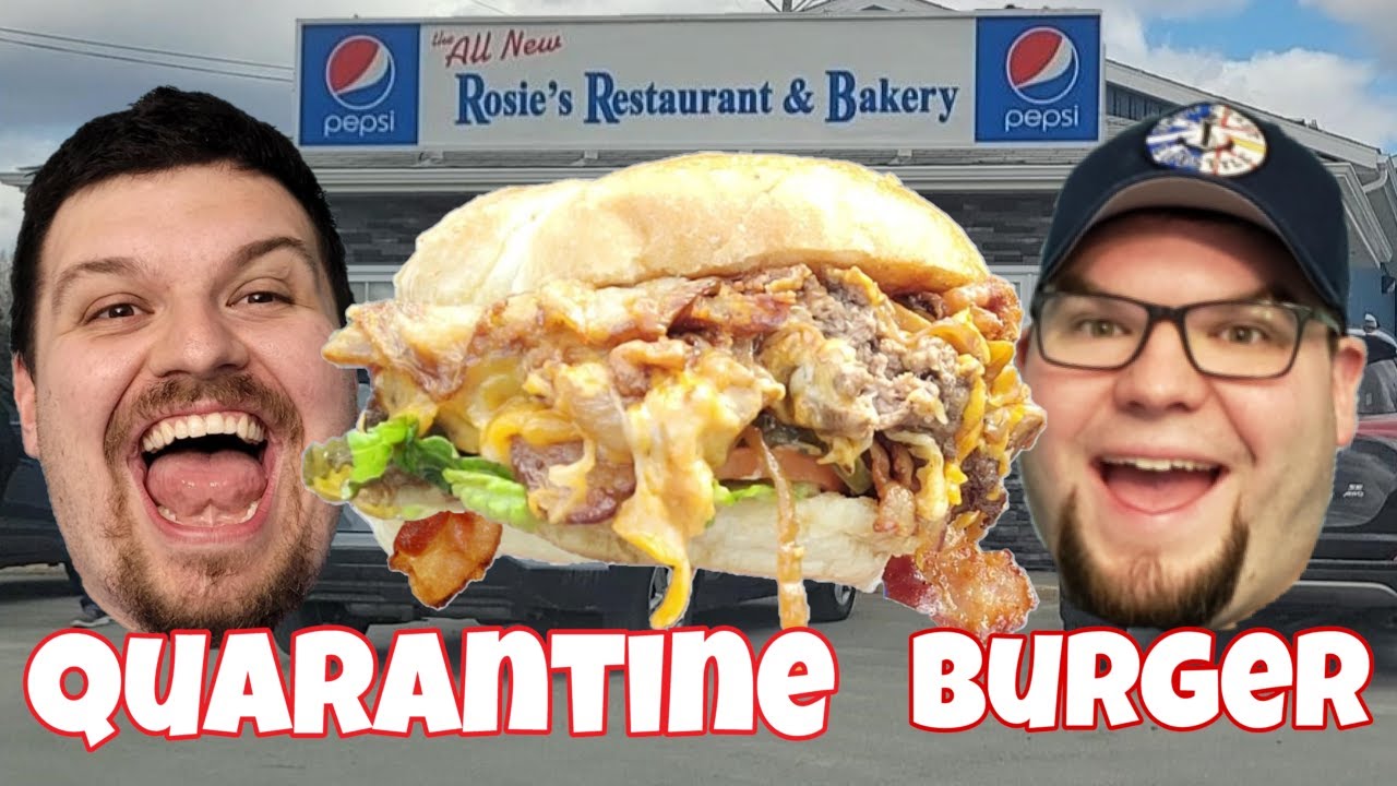 WORLD'S GREATEST BURGER? Rosie's Restaurant Quarantine Burger Food Review!!