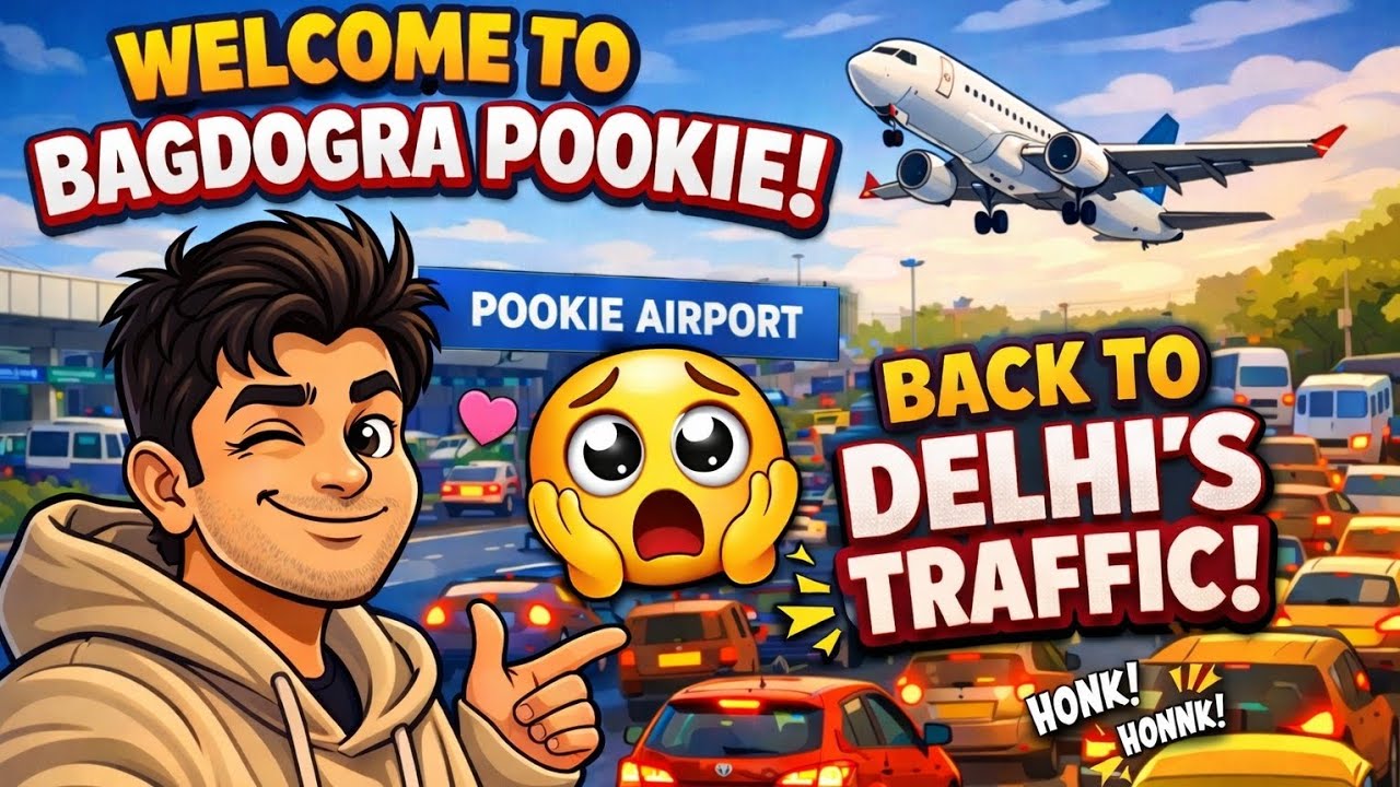 From Mountains to Madness 😭 | Welcome to Pookie Airport! #travelvlog #dailyvlog #trending 
