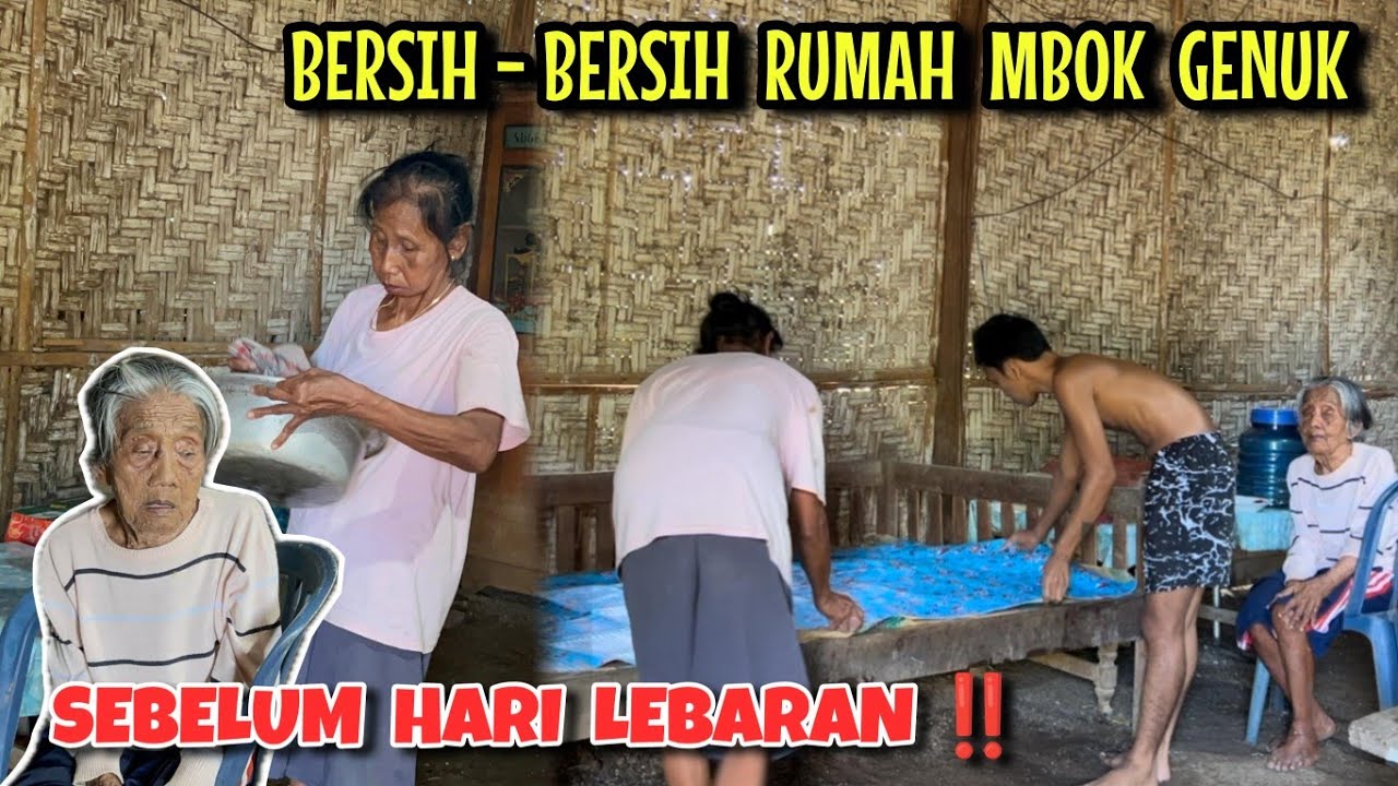 Emak Darti bersih2 rumah Mbok Genuk ‼️ Menyambut hari lebaran
