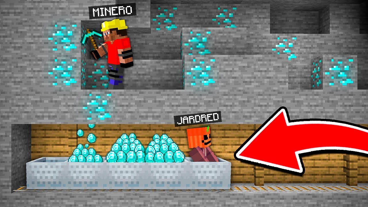 5 Maneras de ROBAR Diamantes a un Minero!