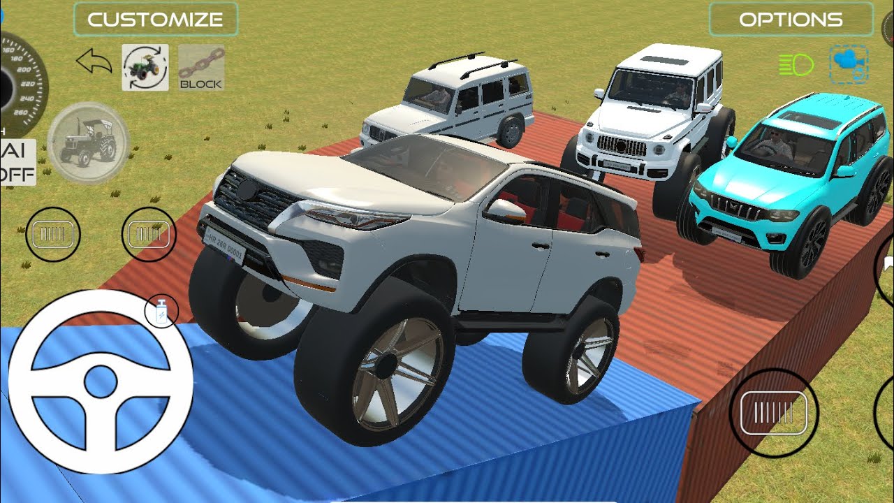 Drive Dumper and Unloading Stone From Dumper Truck in Game#fortuner #4x4#scorpio #thar #gameplaypt12