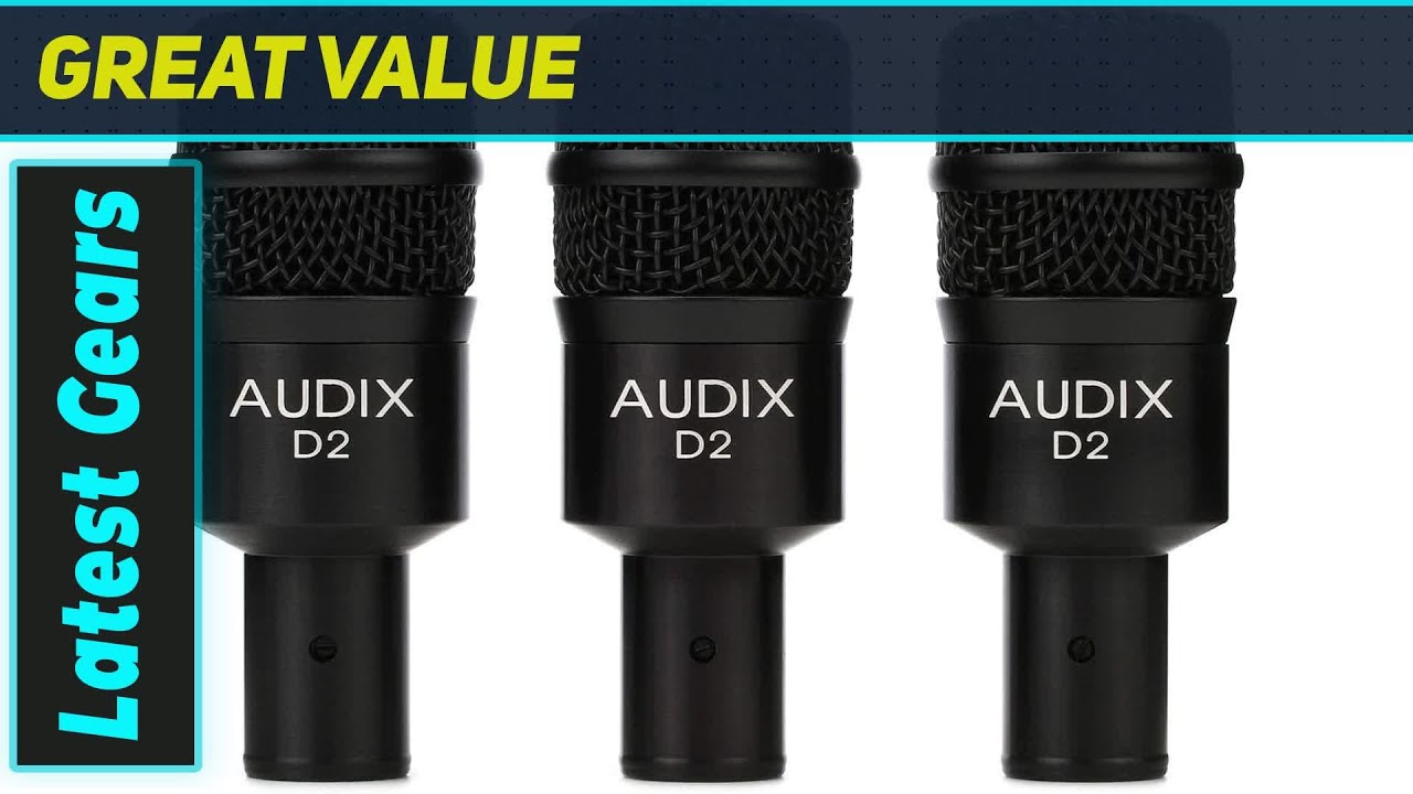Audix D2 Trio: The Ultimate Dynamic Mic Pack for Drums, Toms & Bass!