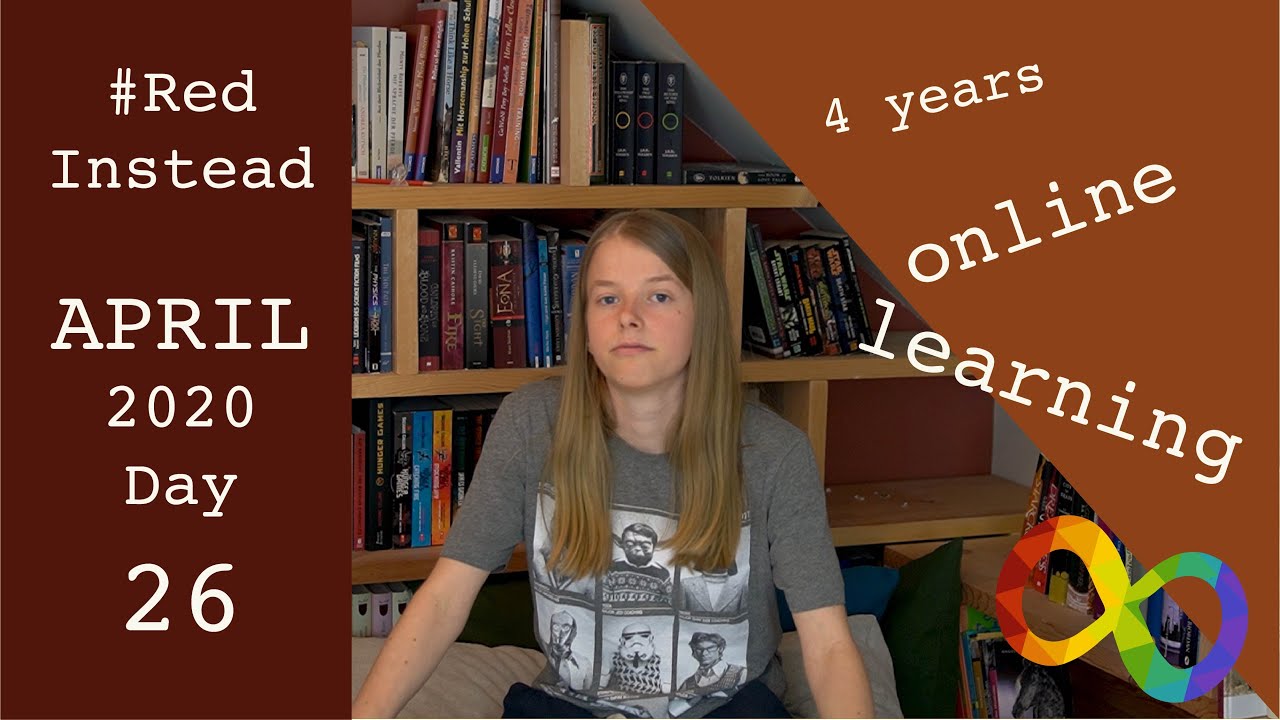 Honest study from home advice for Autistic people | #RedInstead  2020 Day 26 || Jontje