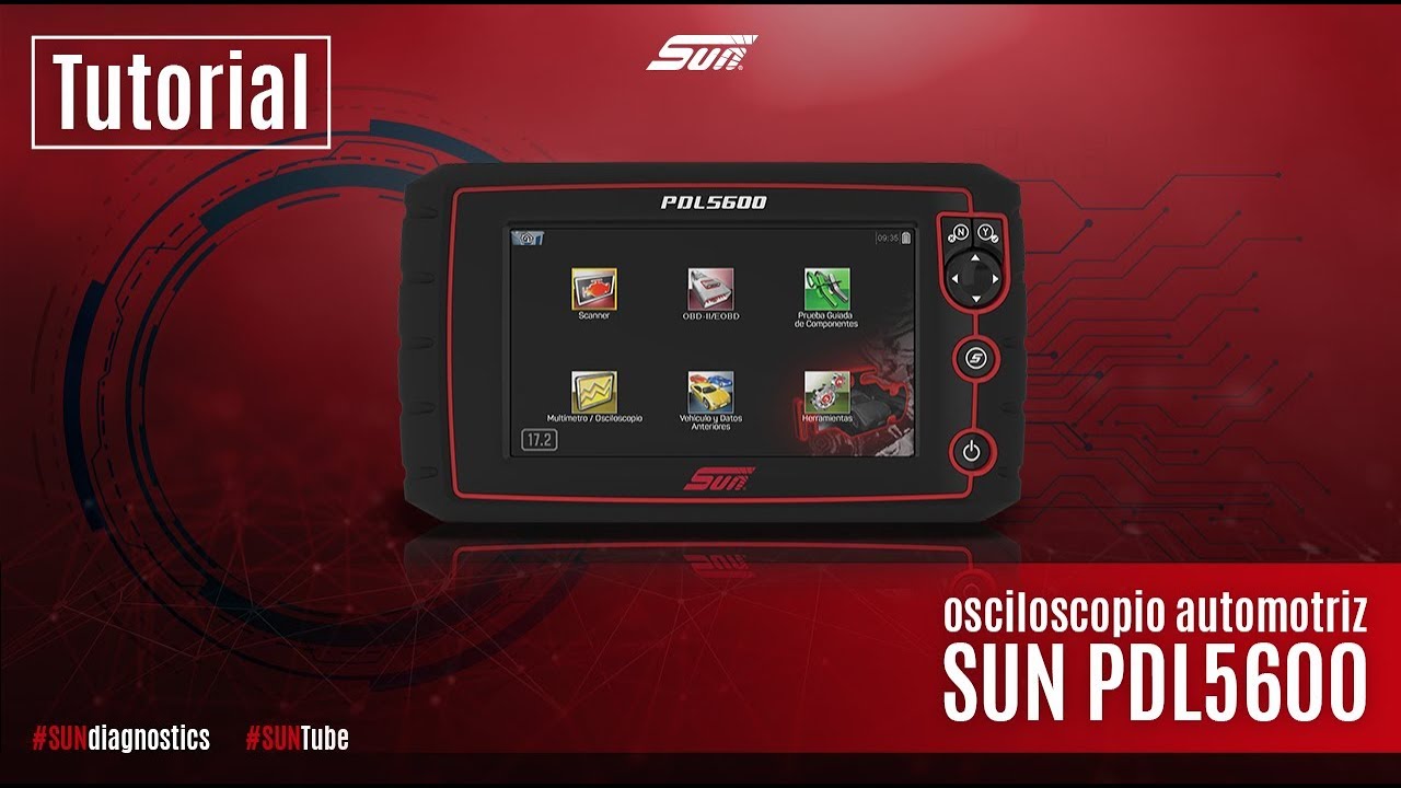 Tutorial osciloscopio automotriz SUN PDL5600