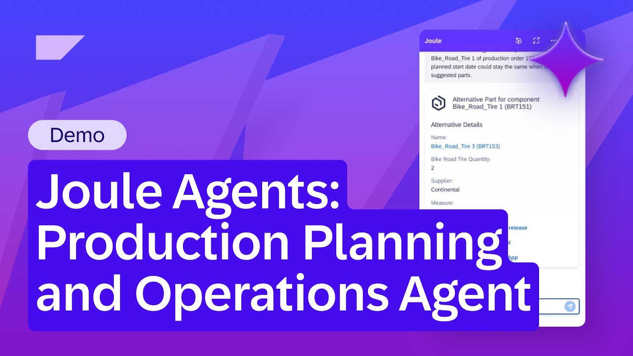 Joule Agents: Production Planning and Operations Agent | Demo