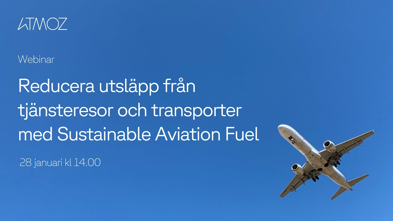 Webinar Sustainable Aviation Fuel